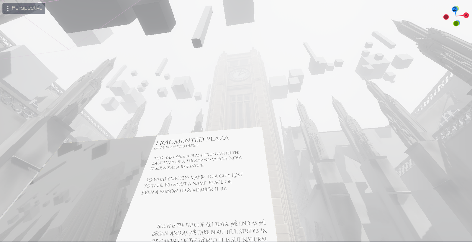 The Plaza Scene - One Of Three Templates In Aether Engine